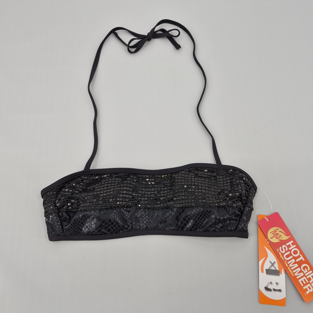 Halter Tie Bandeau Top By Megan Thee Stallion Black Small (4/6) Hot Girl Summer